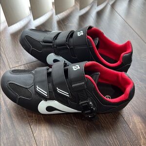 Peloton Black and Red Cycling Shoes